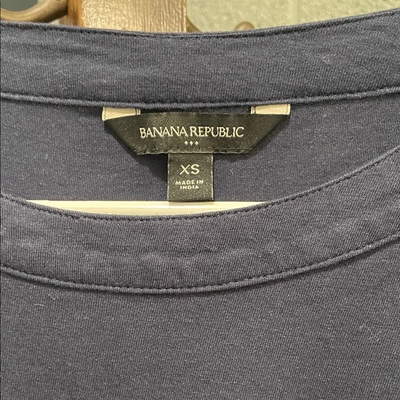 Banana Republic Navy Eyelet Sleeve Blouse - Picture 3 of 7